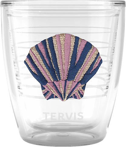 Tervis Beachcomber Collection Sand Dollar Made in USA Double Walled Insulated Tumbler Travel Cup Keeps Drinks Cold & Hot, 12oz, Sand Dollar