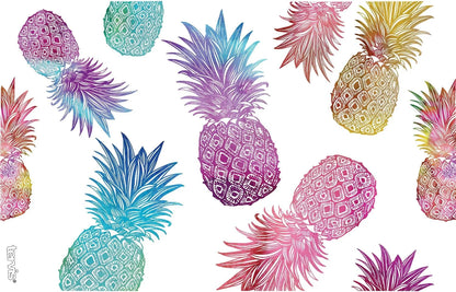 Tervis Watercolor Pineapples Made in USA Double Walled Insulated Tumbler Travel Cup Keeps Drinks Cold & Hot, 24oz Venture Lite Water Bottle, Classic