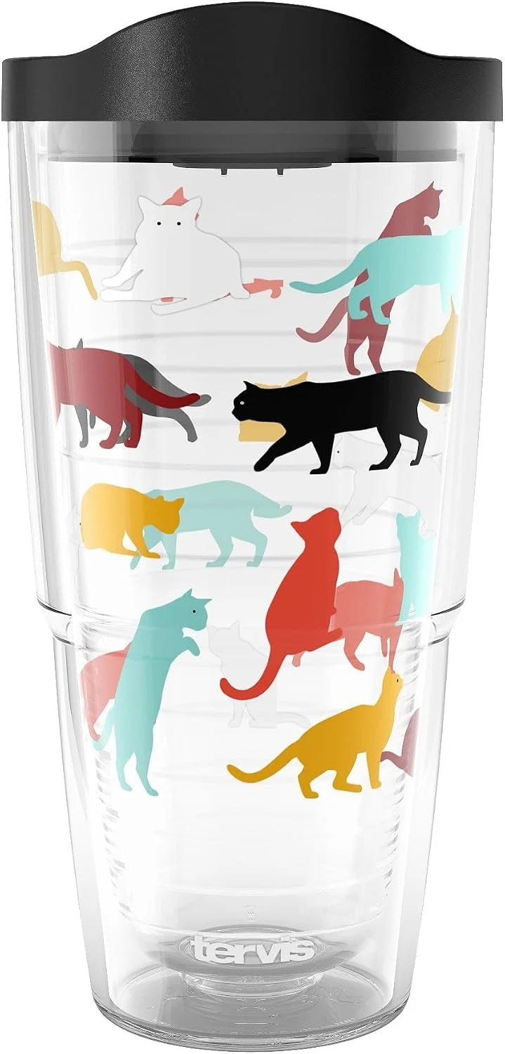 Tervis Pet Love Made in USA Double Walled Insulated Tumbler Travel Cup Keeps Drinks Cold & Hot, 24oz, Dog Pack Love