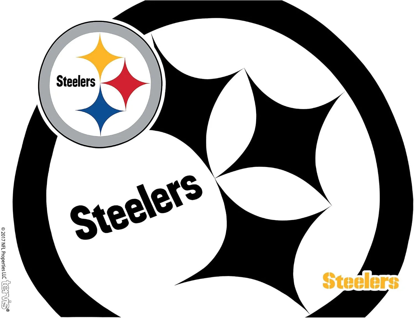 Tervis NFL Pittsburgh Steelers - Genuine Made in USA Double Walled Insulated Tumbler Travel Cup Keeps Drinks Cold & Hot, 16oz, Classic