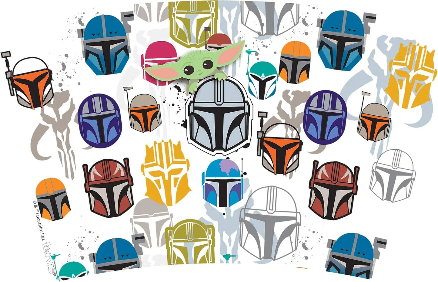 Tervis Star Wars - Mandalorian - Peekaboo Made in USA Double Walled Insulated Tumbler Travel Cup Keeps Drinks Cold & Hot, 16oz, Classic