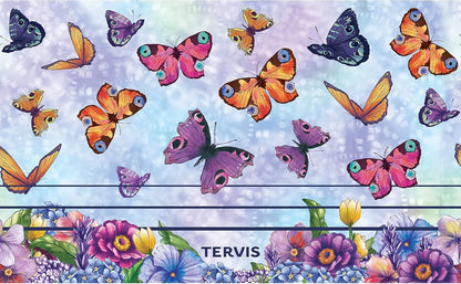 Tervis Traveler Traveler Butterfly Garden Triple Walled Insulated Tumbler Travel Cup Keeps Drinks Cold & Hot, 20oz, Stainless Steel