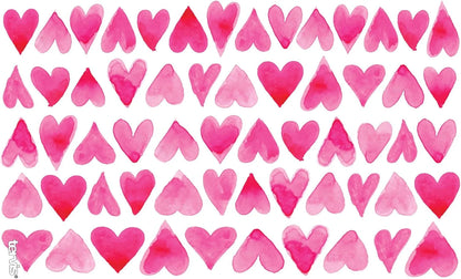 Tervis Valentine's Day Pink Hearts All Over Made in USA Double Walled Insulated Tumbler Travel Cup Keeps Drinks Cold & Hot, 24oz, Clear