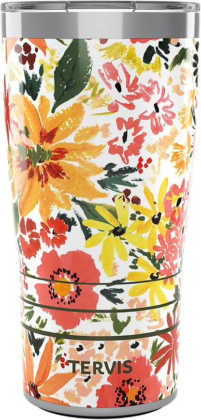 Tervis Sara Berrenson - Atlantica Collection Made in USA Double Walled Insulated Tumbler Travel Cup Keeps Drinks Cold & Hot, 24oz, Lobster