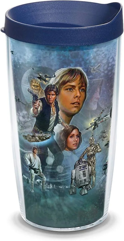 Tervis Disney Star Wars Celebration Made in USA Double Walled Insulated Tumbler Travel Cup Keeps Drinks Cold & Hot, 24oz, Classic