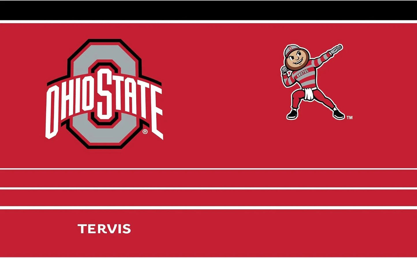 Tervis Traveler Ohio State Buckeyes - MVP Triple Insulated Tumbler Travel Cup Keeps Drinks Cold & Hot, 30oz, Stainless Steel