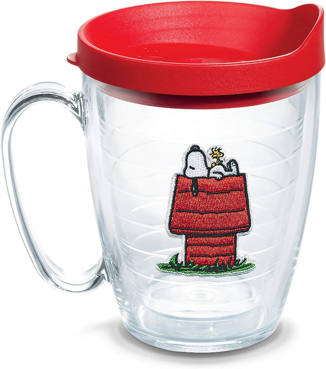 Tervis Peanuts Best Buddies Collection Snoopy Woodstock House Made in USA Double Walled Insulated Tumbler Travel Cup Keeps Drinks Cold & Hot, 10oz Wavy, Felt