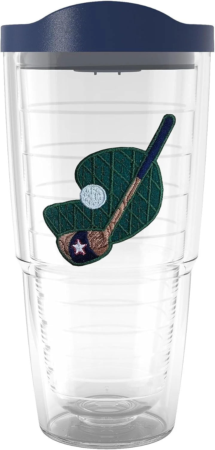Tervis Golf Drive Time Made in USA Double Walled Insulated Tumbler Travel Cup Keeps Drinks Cold & Hot, 16oz Mug, Classic