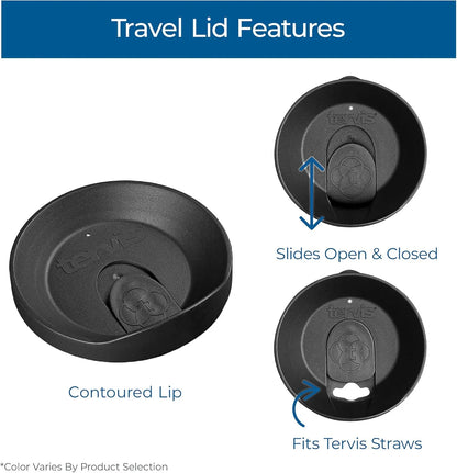 Tervis Blue Sequins Mermaid Made in USA Double Walled Insulated Tumbler Cup Keeps Drinks Cold & Hot, 16oz Mug, Unlidded