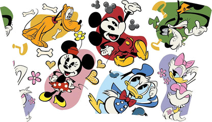 Tervis Disney - Classic Characters Tumbler with Wrap and Black Lid 24oz, Clear
