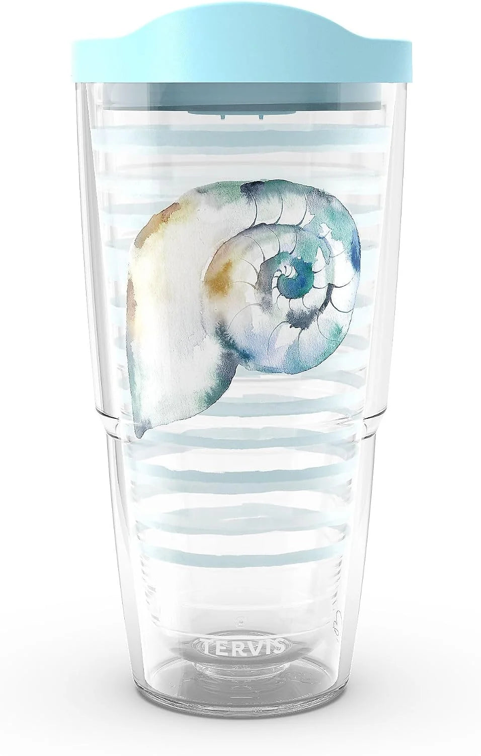 Tervis Sara Berrenson - Atlantica Collection Made in USA Double Walled Insulated Tumbler Travel Cup Keeps Drinks Cold & Hot, 24oz, Lobster