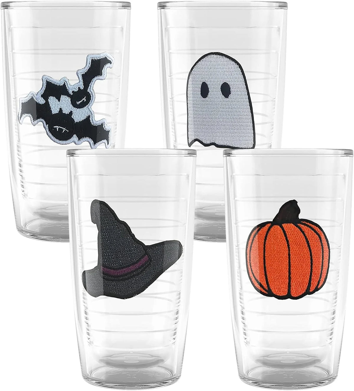 Tervis Halloween Screams and Dreams Made in USA Double Walled Insulated Tumbler Travel Cup Keeps Drinks Cold & Hot, 24oz, Witch Hat