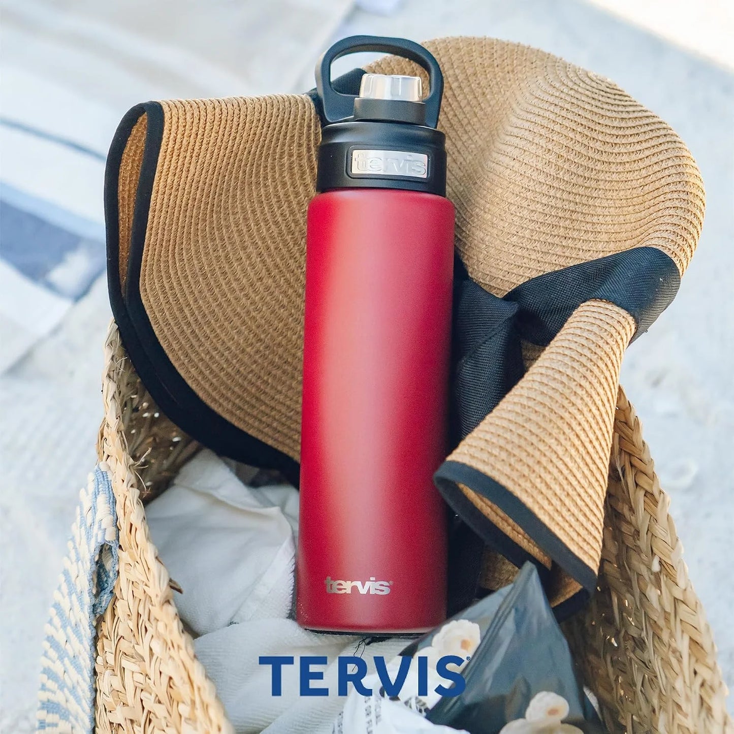 Tervis Powder Coated Stainless Steel Triple Walled Insulated Tumbler Travel Cup Keeps Drinks Cold & Hot, 30oz Legacy, Onyx Shadow