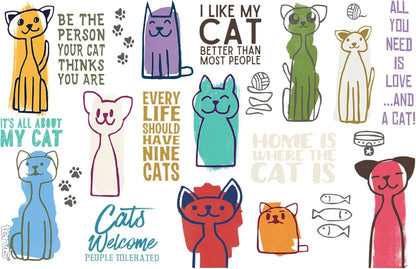 Tervis Cat Sayings Made in USA Double Walled Insulated Tumbler Travel Cup Keeps Drinks Cold & Hot, 16oz, Classic