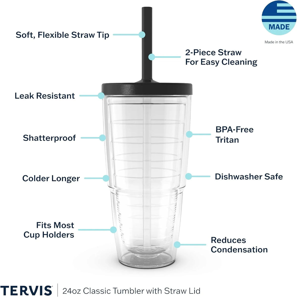 Tervis 1269202 Disney-Alice in Wonderland Curiouser Insulated Tumbler with Wrap and Black Lid, 16oz, Clear
