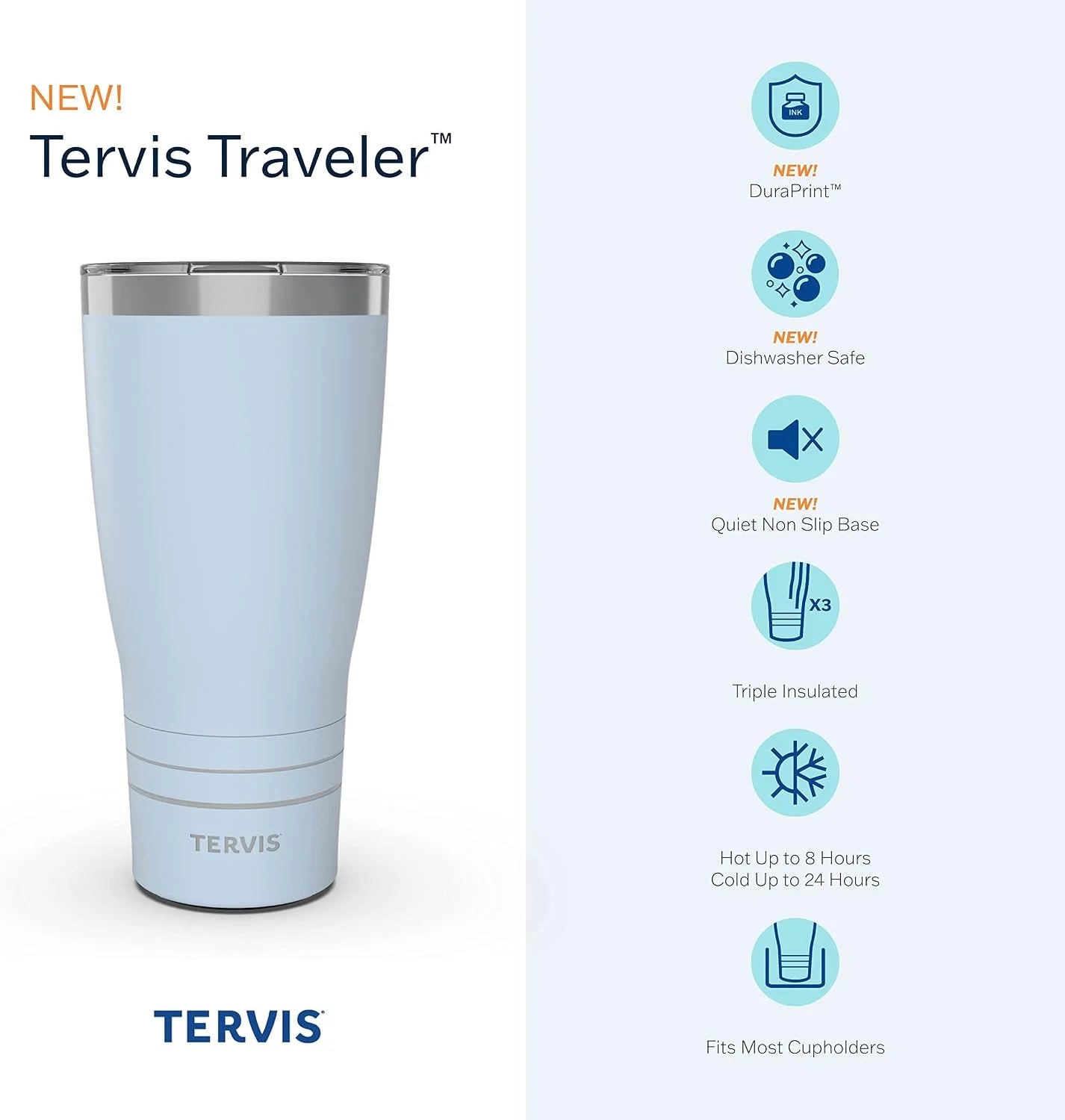 Tervis 30oz Stainless Steel Tumbler | Aqua Agate