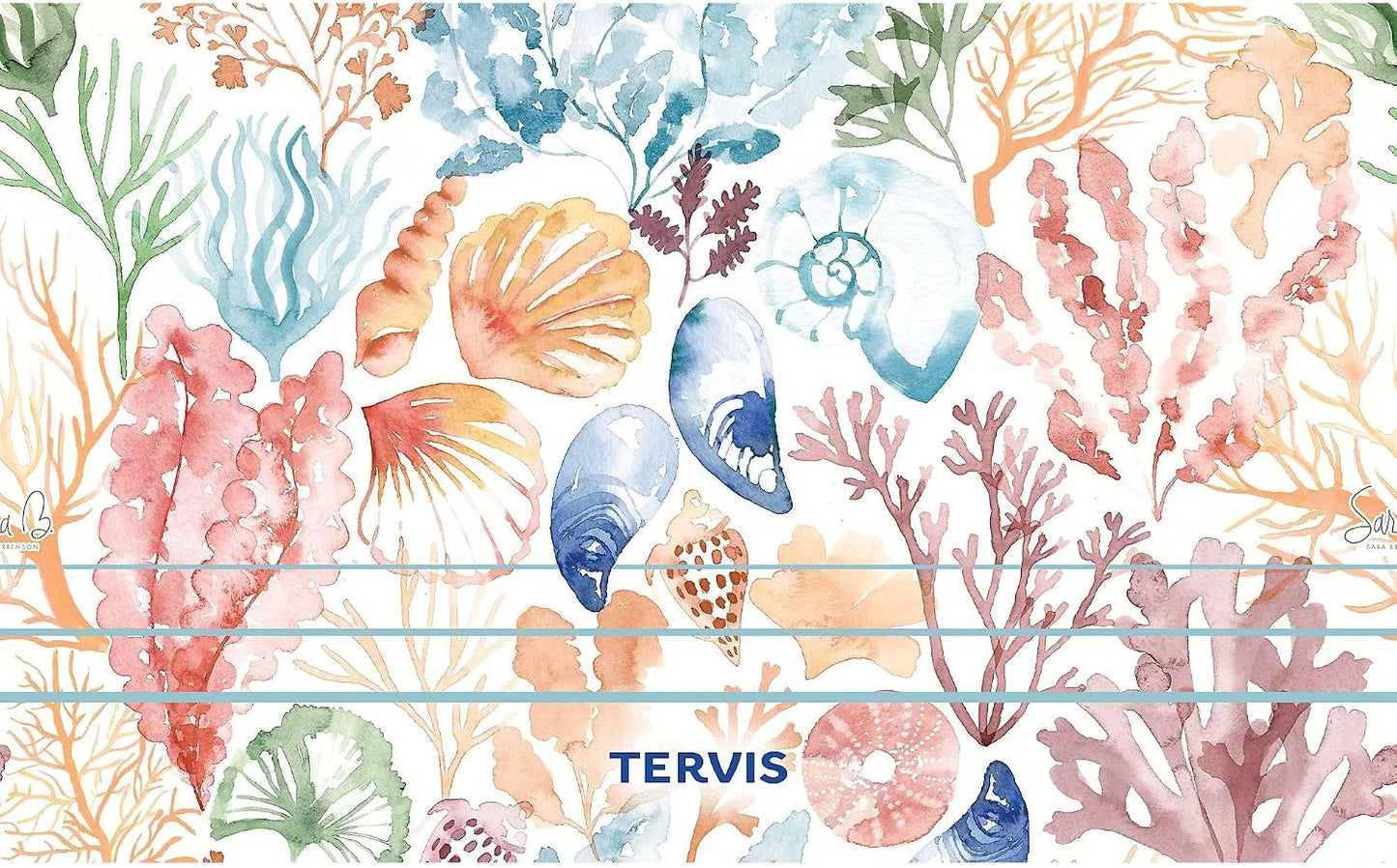 Tervis Sara Berrenson - Atlantica Collection Made in USA Double Walled Insulated Tumbler Travel Cup Keeps Drinks Cold & Hot, 24oz, Lobster