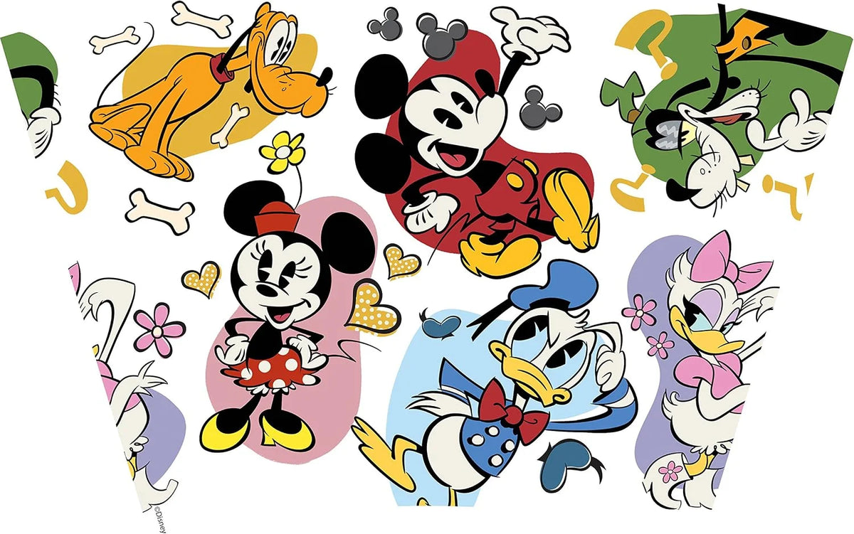 Tervis Disney - Classic Characters Tumbler with Wrap and Black Lid 24oz, Clear
