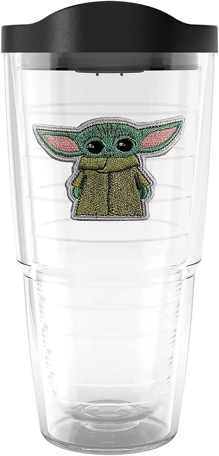Tervis Venture Lite Star Wars - Mandalorian - Grogu Made in USA Double Walled Insulated Tumbler Travel Cup Keeps Drinks Cold & Hot, 24oz Water Bottle, Classic