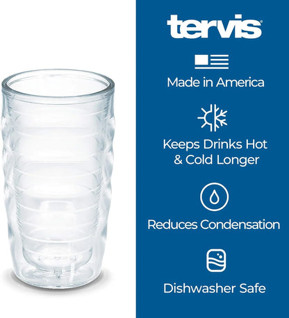 Tervis Blue Sequins Mermaid Made in USA Double Walled Insulated Tumbler Cup Keeps Drinks Cold & Hot, 16oz Mug, Unlidded