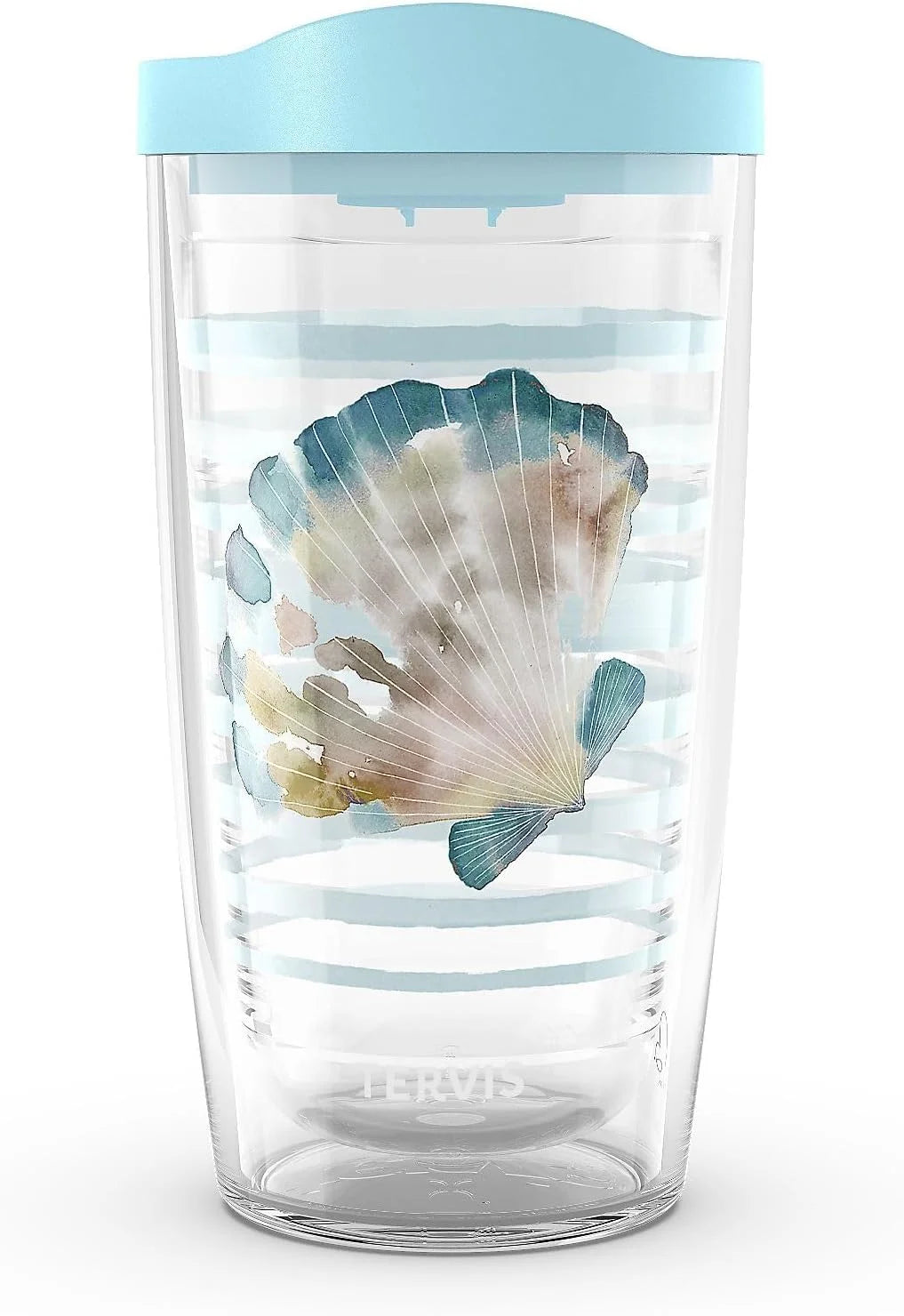 Tervis Sara Berrenson - Atlantica Collection Made in USA Double Walled Insulated Tumbler Travel Cup Keeps Drinks Cold & Hot, 24oz, Lobster