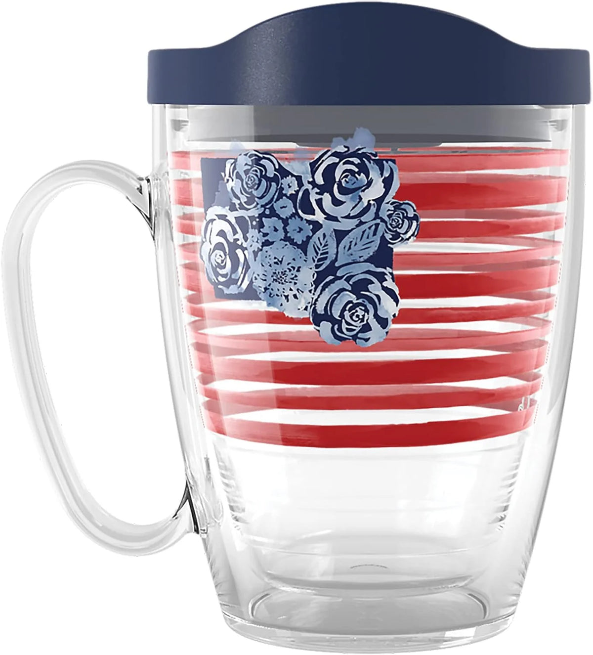 Tervis Sara Berrenson - Atlantica Collection Made in USA Double Walled Insulated Tumbler Travel Cup Keeps Drinks Cold & Hot, 24oz, Lobster