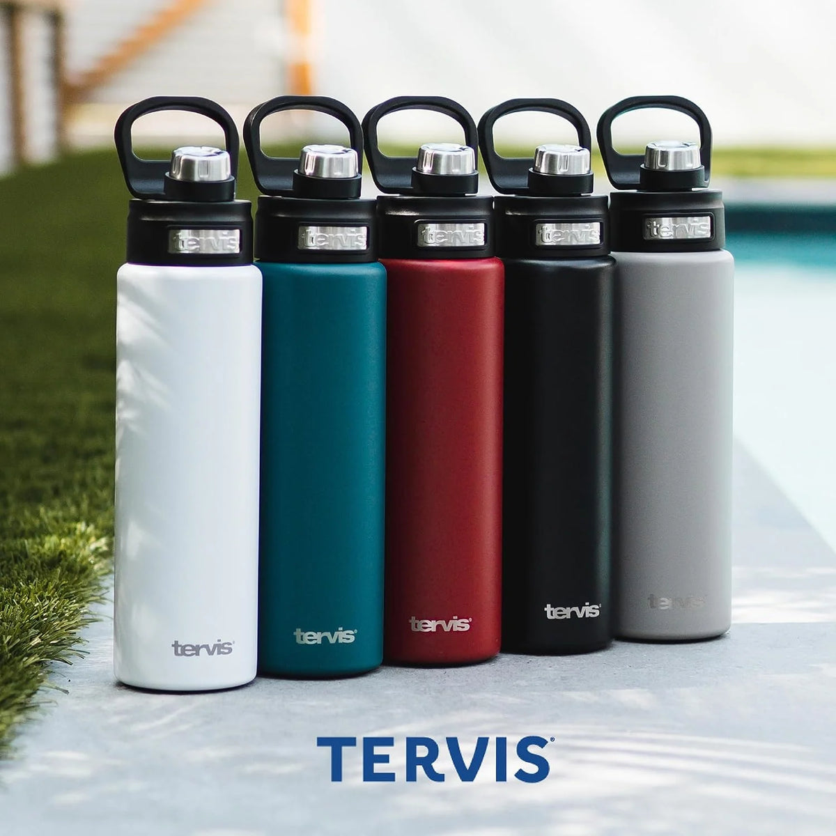 Tervis Powder Coated Stainless Steel Triple Walled Insulated Tumbler Travel Cup Keeps Drinks Cold & Hot, 30oz Legacy, Onyx Shadow