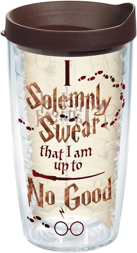 Tervis Made in USA Double Walled Harry Potter I Solemnly Swear Insulated Tumbler Cup Keeps Drinks Cold & Hot, 24oz, Classic