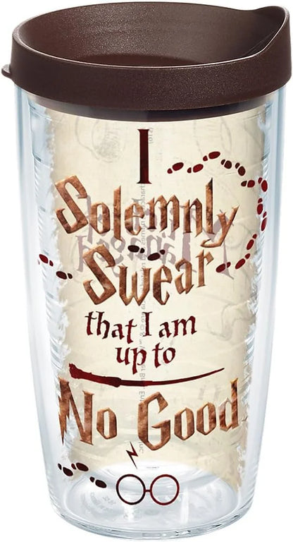 Tervis Made in USA Double Walled Harry Potter I Solemnly Swear Insulated Tumbler Cup Keeps Drinks Cold & Hot, 24oz, Classic