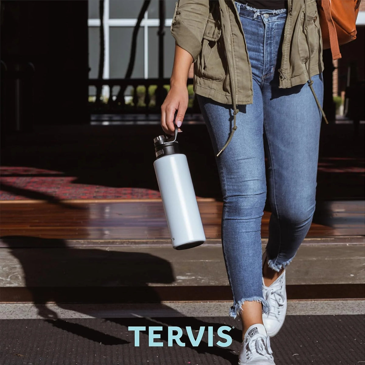 Tervis Powder Coated Stainless Steel Triple Walled Insulated Tumbler Travel Cup Keeps Drinks Cold & Hot, 30oz Legacy, Onyx Shadow