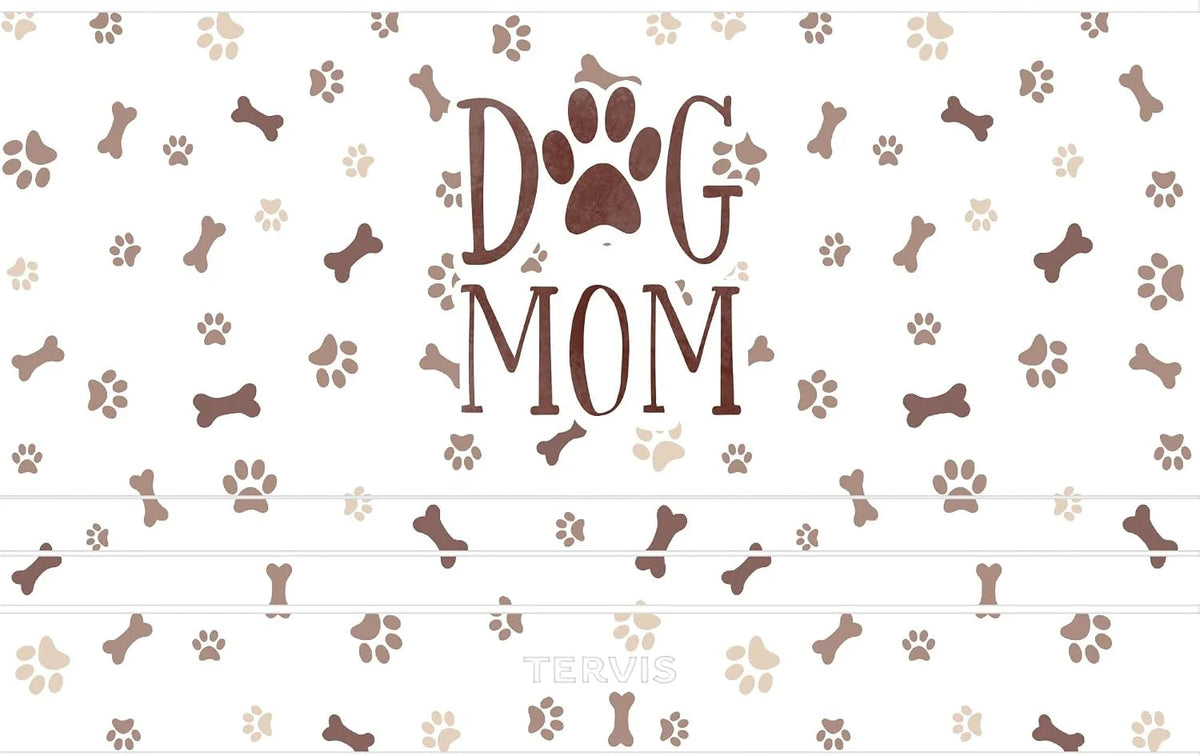 Tervis Traveler Dog Mom Triple Walled Insulated Tumbler Travel Cup Keeps Drinks Cold & Hot, 20oz, Stainless Steel