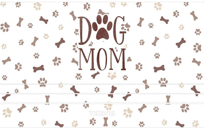 Tervis Traveler Dog Mom Triple Walled Insulated Tumbler Travel Cup Keeps Drinks Cold & Hot, 20oz, Stainless Steel