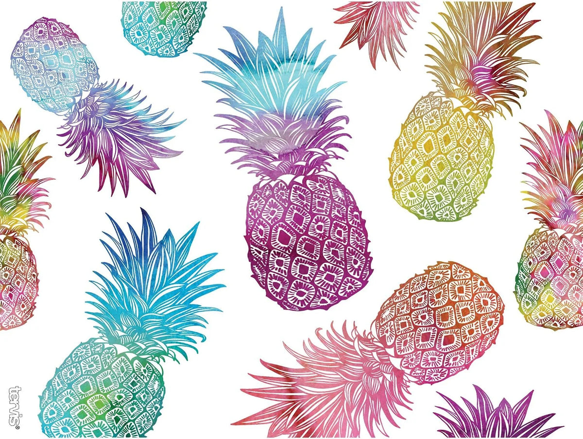 Tervis Watercolor Pineapples Made in USA Double Walled Insulated Tumbler Travel Cup Keeps Drinks Cold & Hot, 24oz Venture Lite Water Bottle, Classic