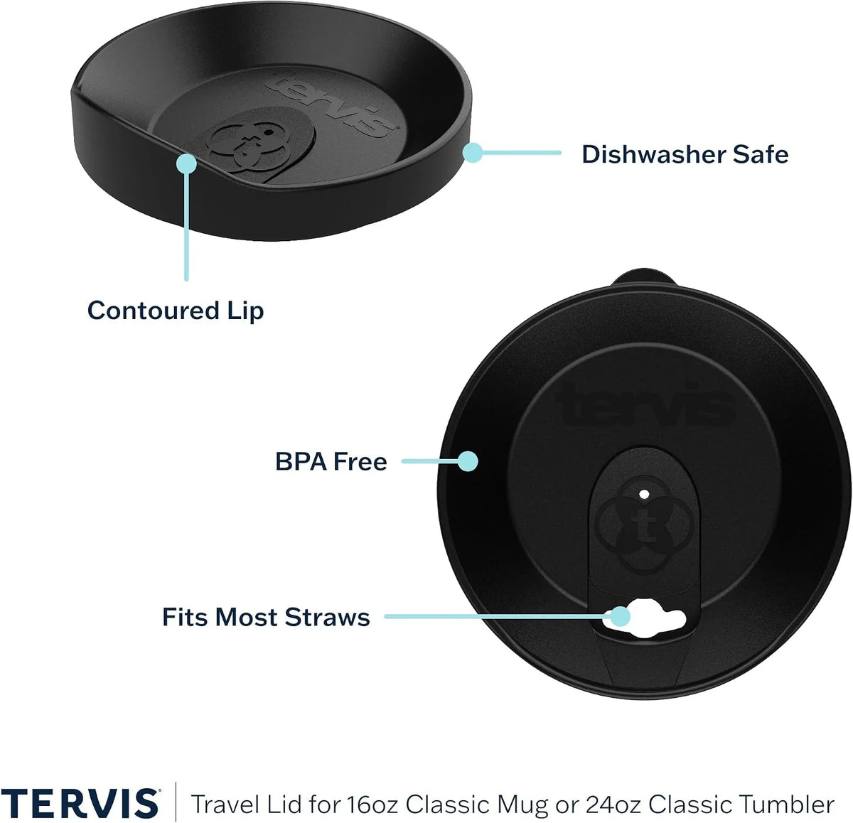 Tervis Paw Prints Made in USA Double Walled Insulated Tumbler Travel Cup Keeps Drinks Cold & Hot, 24oz, Classic