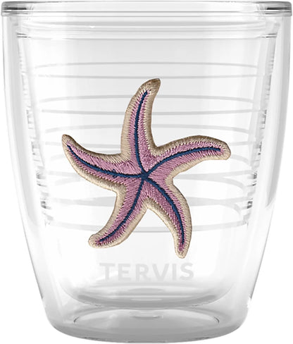 Tervis Beachcomber Collection Sand Dollar Made in USA Double Walled Insulated Tumbler Travel Cup Keeps Drinks Cold & Hot, 12oz, Sand Dollar