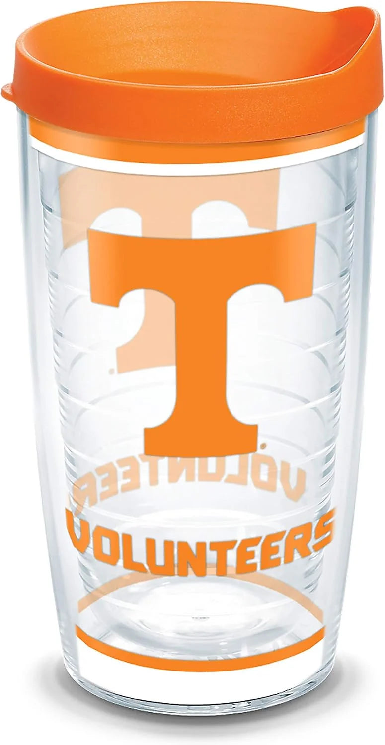 Tervis UT University of Tennessee Volunteers - Tradition Made in USA Double Walled Insulated Tumbler Travel Cup Keeps Drinks Cold & Hot, 16oz, Classic