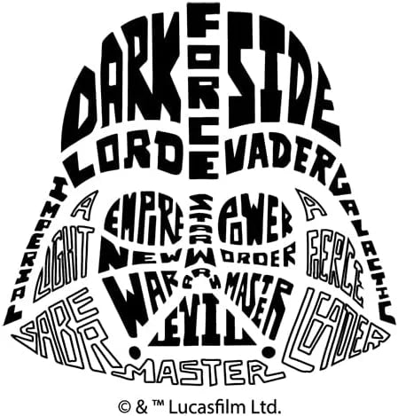 Tervis Star Wars - Character Wordle Engraved Darth Vader Triple Walled Insulated Tumbler Travel Cup Keeps Drinks Cold & Hot, 20oz Legacy, Darth Vader - Onyx Shadow
