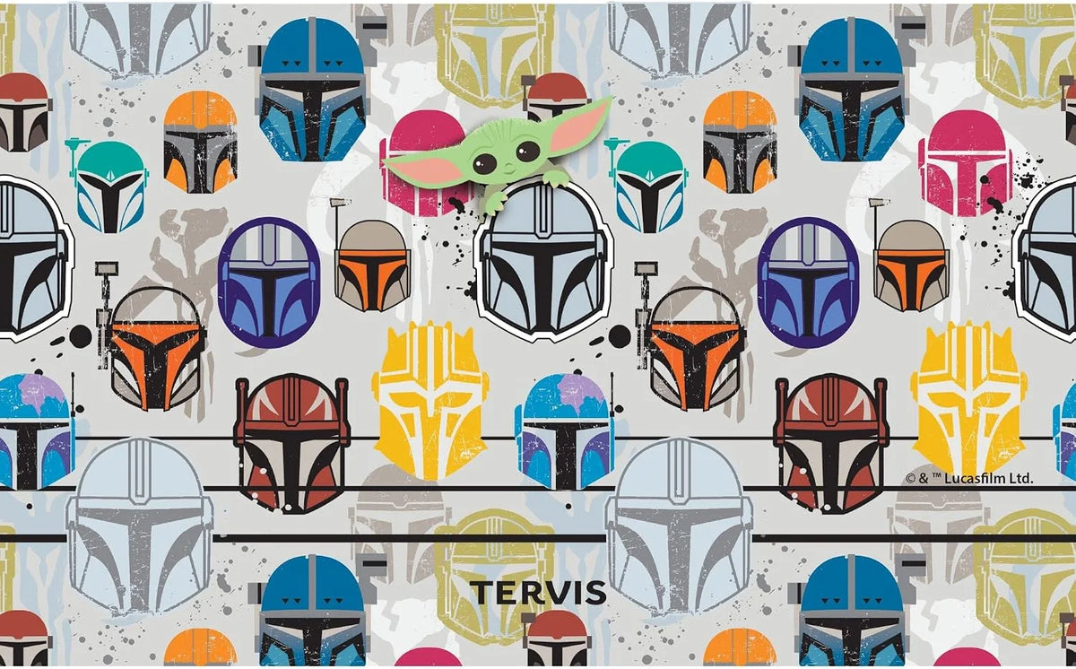 Tervis Star Wars - Mandalorian - Peekaboo Made in USA Double Walled Insulated Tumbler Travel Cup Keeps Drinks Cold & Hot, 16oz, Classic