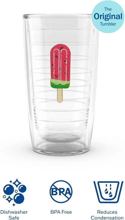 Tervis Ice Popsicle Collection Made in USA Double Walled Insulated Tumbler Cup Keeps Drinks Cold & Hot, 16oz 4pk, Assorted - No Lid