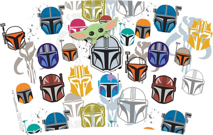 Tervis Star Wars - Mandalorian - Peekaboo Made in USA Double Walled Insulated Tumbler Travel Cup Keeps Drinks Cold & Hot, 16oz, Classic