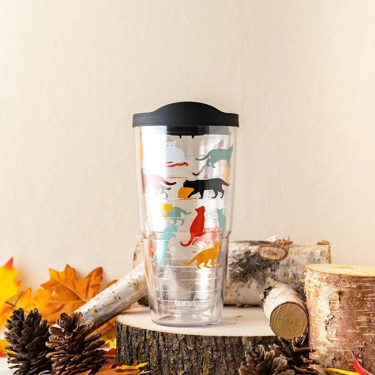 Tervis Pet Love Made in USA Double Walled Insulated Tumbler Travel Cup Keeps Drinks Cold & Hot, 24oz, Dog Pack Love