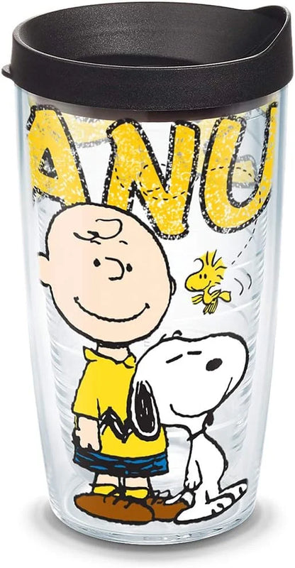 Tervis Made in USA Double Walled Peanuts Colossal Insulated Tumbler Cup Keeps Drinks Cold & Hot, 16oz, Classic