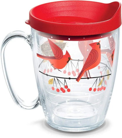 Tervis 1318345 Cardinals Insulated Tumbler with Wrap and Lid 24 oz - Tritan Clear