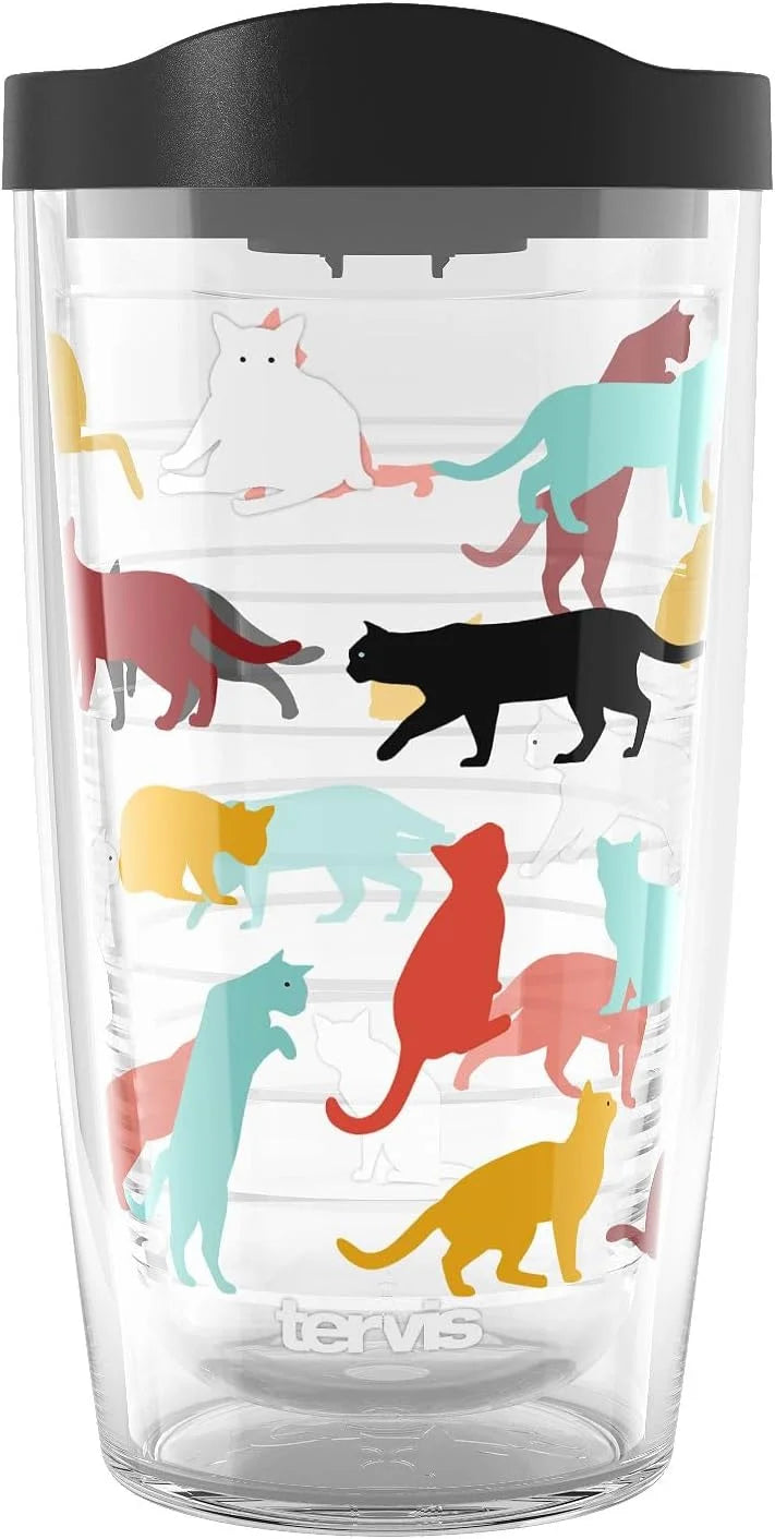 Tervis Pet Love Made in USA Double Walled Insulated Tumbler Travel Cup Keeps Drinks Cold & Hot, 24oz, Dog Pack Love