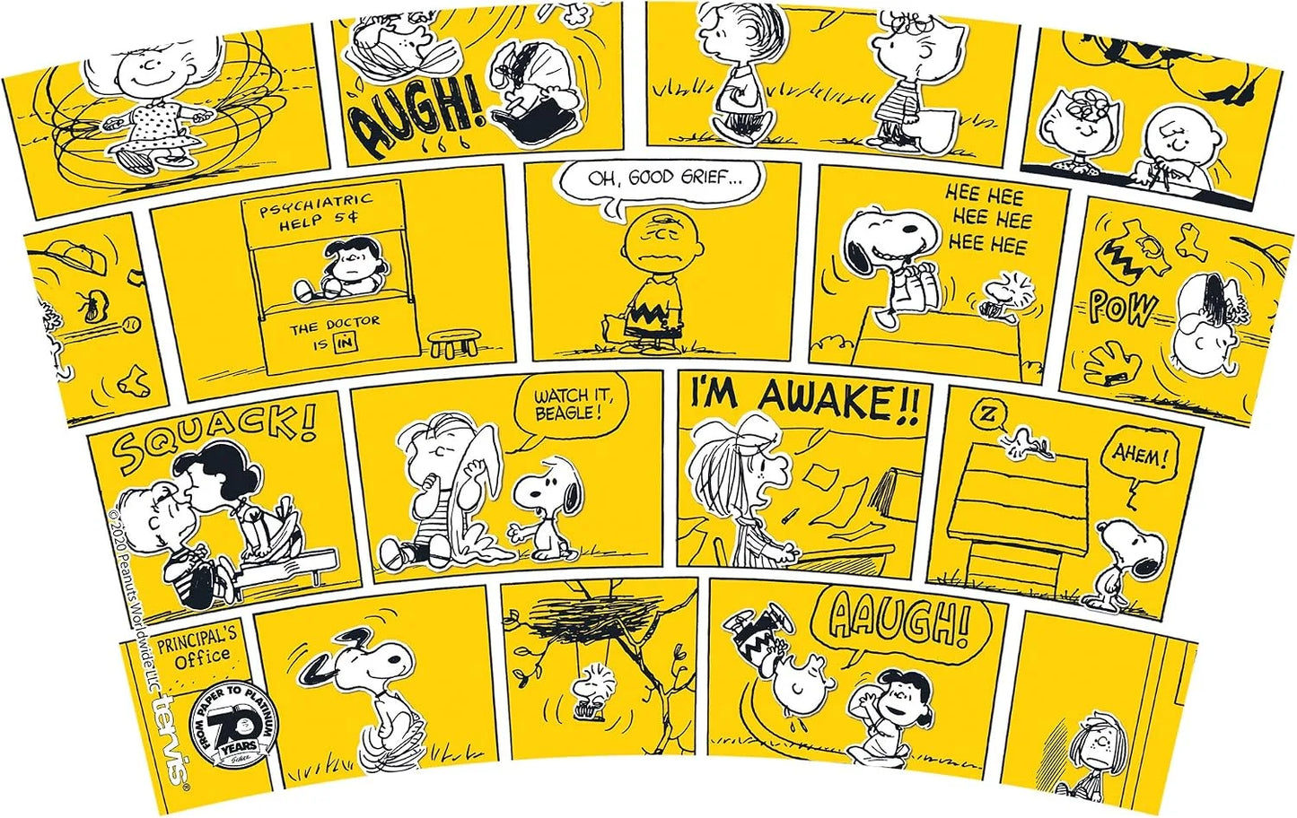 Tervis Peanuts™ - 70th Comic Strip Insulated Tumbler 16oz Mug Clear