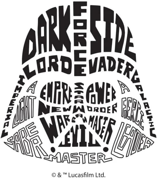 Tervis Star Wars - Character Wordle Engraved Darth Vader Triple Walled Insulated Tumbler Travel Cup Keeps Drinks Cold & Hot, 20oz Legacy, Darth Vader - Onyx Shadow