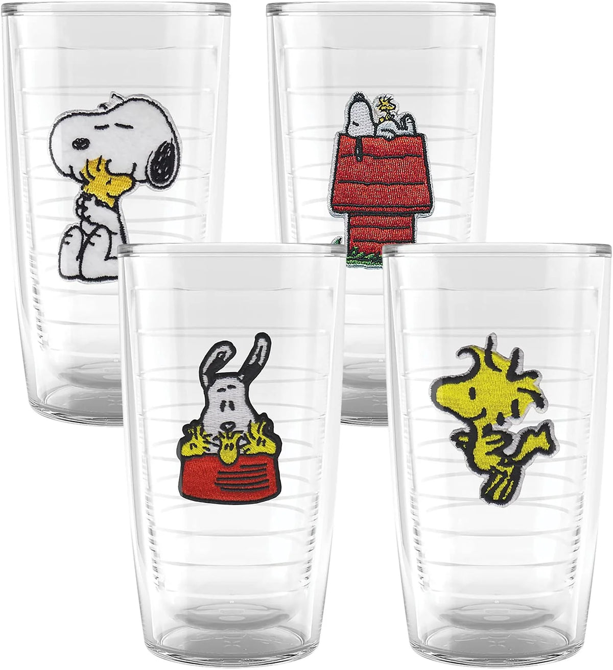 Tervis Peanuts Best Buddies Collection Snoopy Woodstock House Made in USA Double Walled Insulated Tumbler Travel Cup Keeps Drinks Cold & Hot, 10oz Wavy, Felt