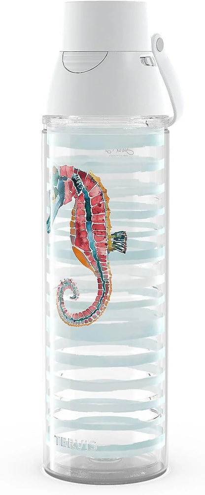 Tervis Sara Berrenson - Atlantica Collection Made in USA Double Walled Insulated Tumbler Travel Cup Keeps Drinks Cold & Hot, 24oz, Lobster