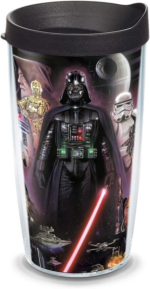 Tervis Star Wars Collage Made in USA Double Walled Insulated Tumbler Travel Cup Keeps Drinks Cold & Hot, 24oz, Classic, 1 Count (Pack of 1)