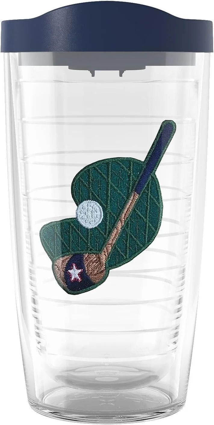 Tervis Golf Drive Time Made in USA Double Walled Insulated Tumbler Travel Cup Keeps Drinks Cold & Hot, 16oz Mug, Classic